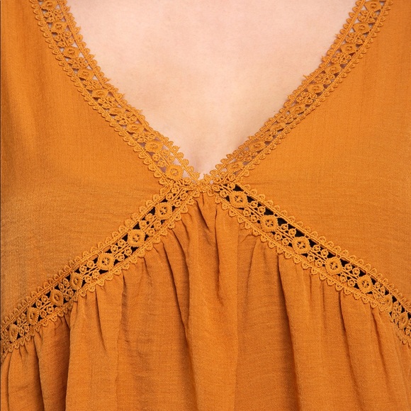Caramel V Neck Tunic - Picture 5 of 5